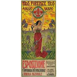 Italian advertising poster, exhibitions