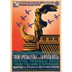Italian advertising poster, exhibitions