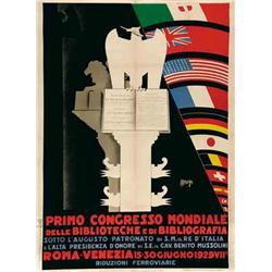 Italian advertising poster, exhibitions