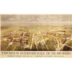 Italian advertising poster - MILAN