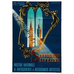 Italian advertising poster, exhibitions