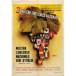 Italian advertising poster, exhibitions