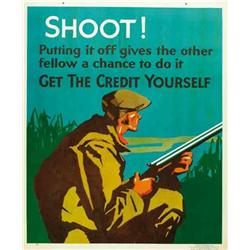 American propaganda poster - SHOOT!