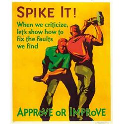 American propaganda poster - SPIKE IT!