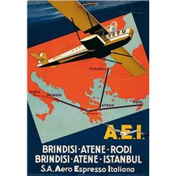 Advertising poster, aviation