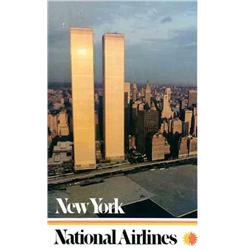 Advertising poster, aviation - NEW YORK