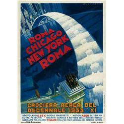 Advertising poster, aviation - CROCIERA