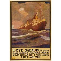 Advertising poster, navigation - LLOYD