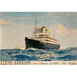 Advertising poster, navigation - LLOYD