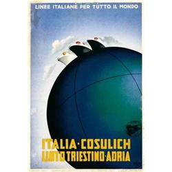 Advertising poster, navigation - ITALIA