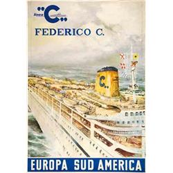 Advertising poster, navigation - EUROPA