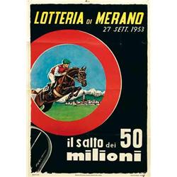 Advertising poster, horses  - MERANO