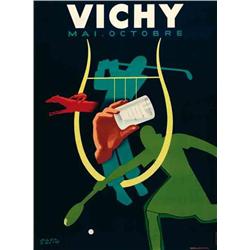 Advertising poster, sport  - VICHY