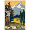 Advertising poster, golf  - MONTANA