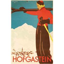 Advertising poster, winter sport