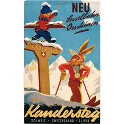 Advertising poster - KANDERSTEG