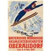 Advertising poster, winter sport