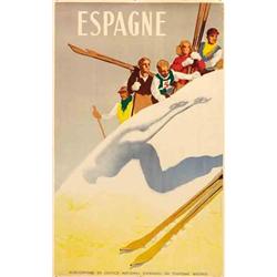 Advertising poster, winter sport