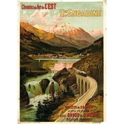 Advertising poster, tourism  - ENGADINE