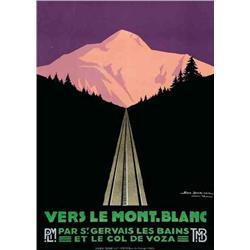 Advertising poster, tourism  - MONT BLANC
