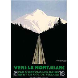 Advertising poster, tourism  - MONT BLANC