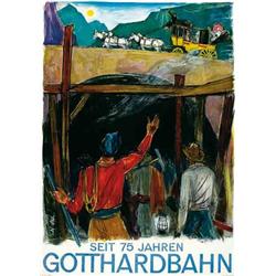 Advertising poster, tourism  - GOTTHARD