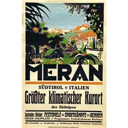 Advertising poster, tourism  - MERAN