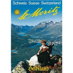 Advertising poster - ST.MORITZ