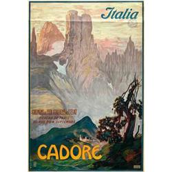 Advertising poster, tourism  - CADORE