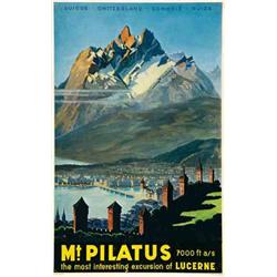Advertising poster, tourism  - PILATUS