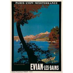 Advertising poster, tourism  - EVIAN