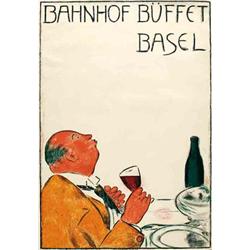 Advertising poster, tourism  - BAHNHOF