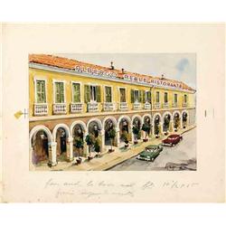 Advertising poster, tourism  - ALBERGO