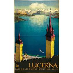 Advertising poster, tourism  - LUCERNA