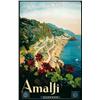 Advertising poster, tourism  - AMALFI