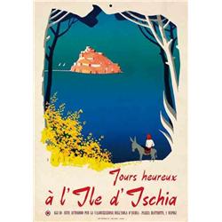 Advertising poster, tourism  - ISCHIA