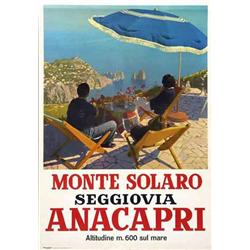 Advertising poster, tourism  - ANACAPRI