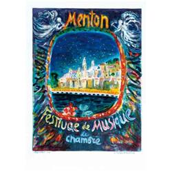 Advertising poster, tourism  - MENTON