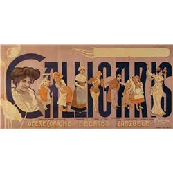 Advertising poster, shows  - CALLIGARIS