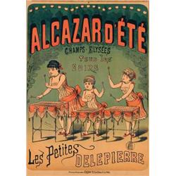 Advertising poster, shows  - ALCAZAR