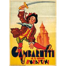 Advertising poster, shows  - GAMBARUTTI