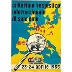 Advertising poster, motorcycling