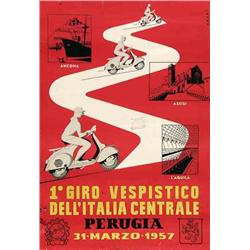 Advertising poster, motorcycling