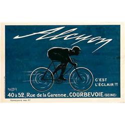 Advertising poster, motorcycling