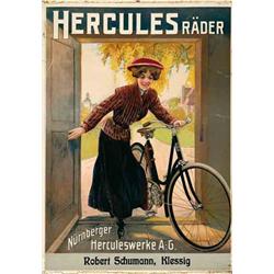 Advertising poster, motorcycling