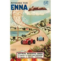 Advertising poster, automobiles