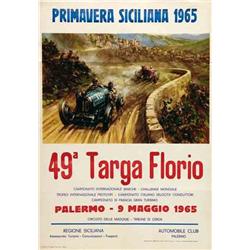 Advertising poster, automobiles