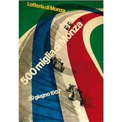 Advertising poster, automobiles