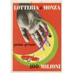 Advertising poster, automobiles