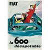 Image 1 : Advertising poster, automobiles  - FIAT